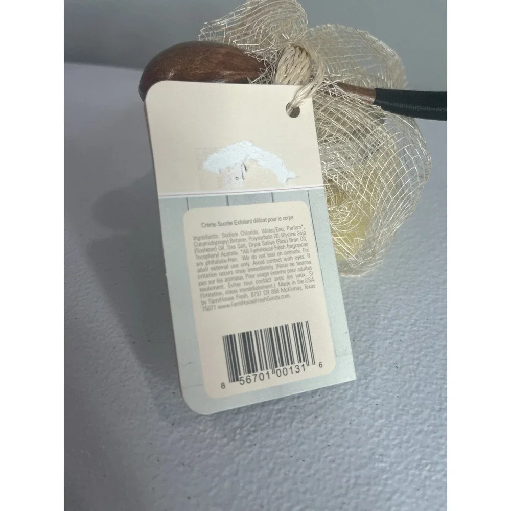 NEW FarmHouse Fresh‎ Sweet Cream Fine Sea Salt Body Scrub 9oz